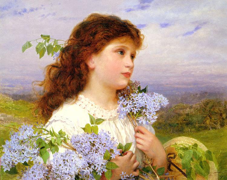 Sophie Gengembre Anderson The Time Of The Lilacs Spain oil painting art